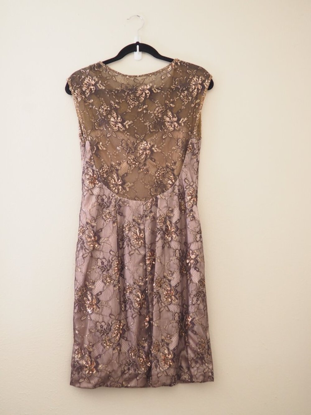 Sue Wong Nocturne Sleeveless Lace Dress sz 8 - Picture 6 of 8